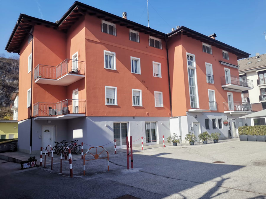 Facciata residenza studentesca quadrifoglio